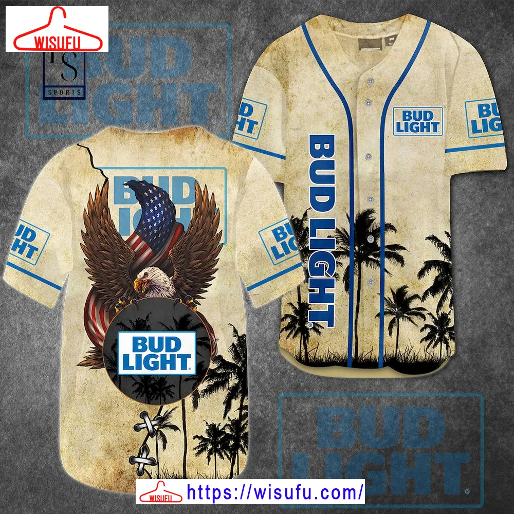 Bud Light Eagle Baseball Jersey, New Fashion Gifts