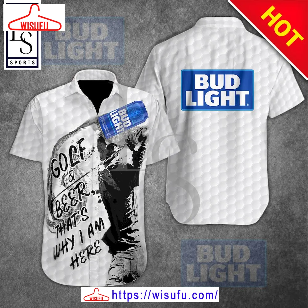 Bud Light Golf Hawaiian Shirt, New Fashion Gifts