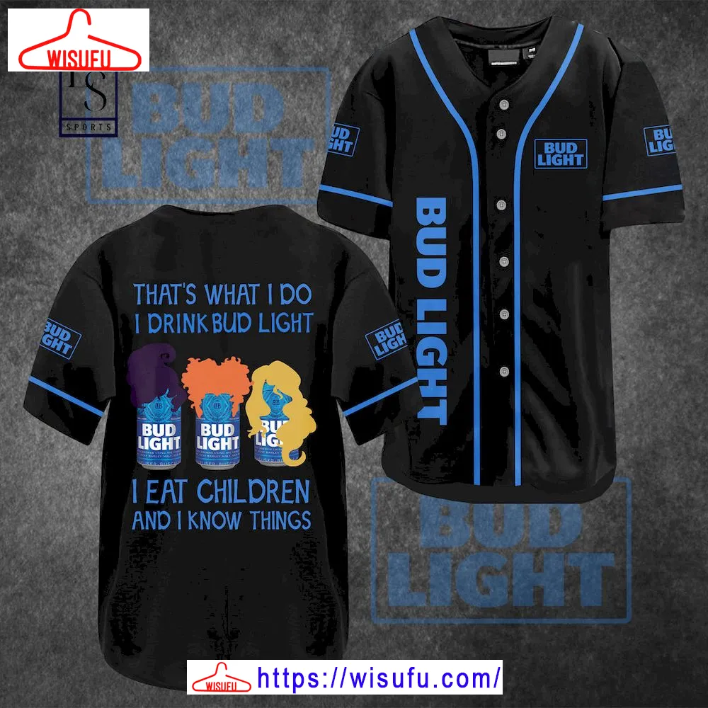 Bud Light Hocus Pocus Baseball Jersey, New Fashion Gifts