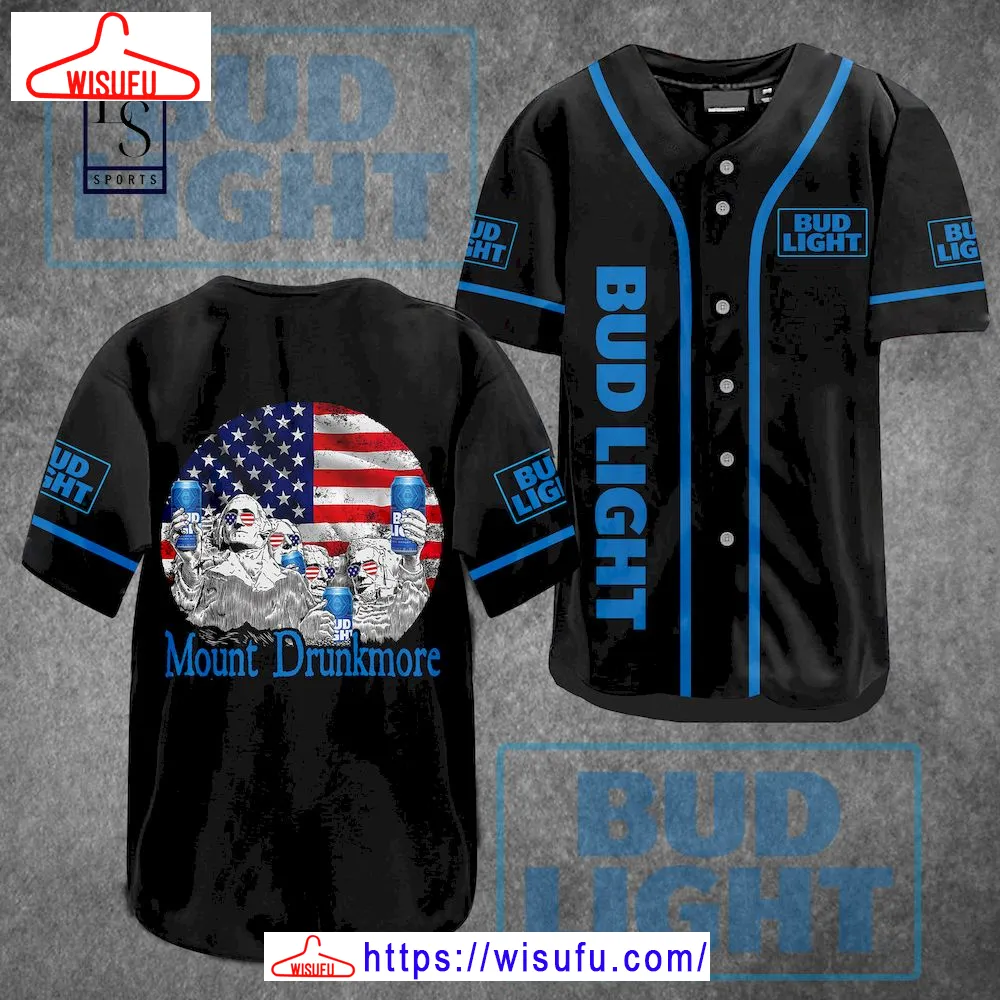 Bud Light Mount Drunkmore Baseball Jersey, New Fashion Gifts