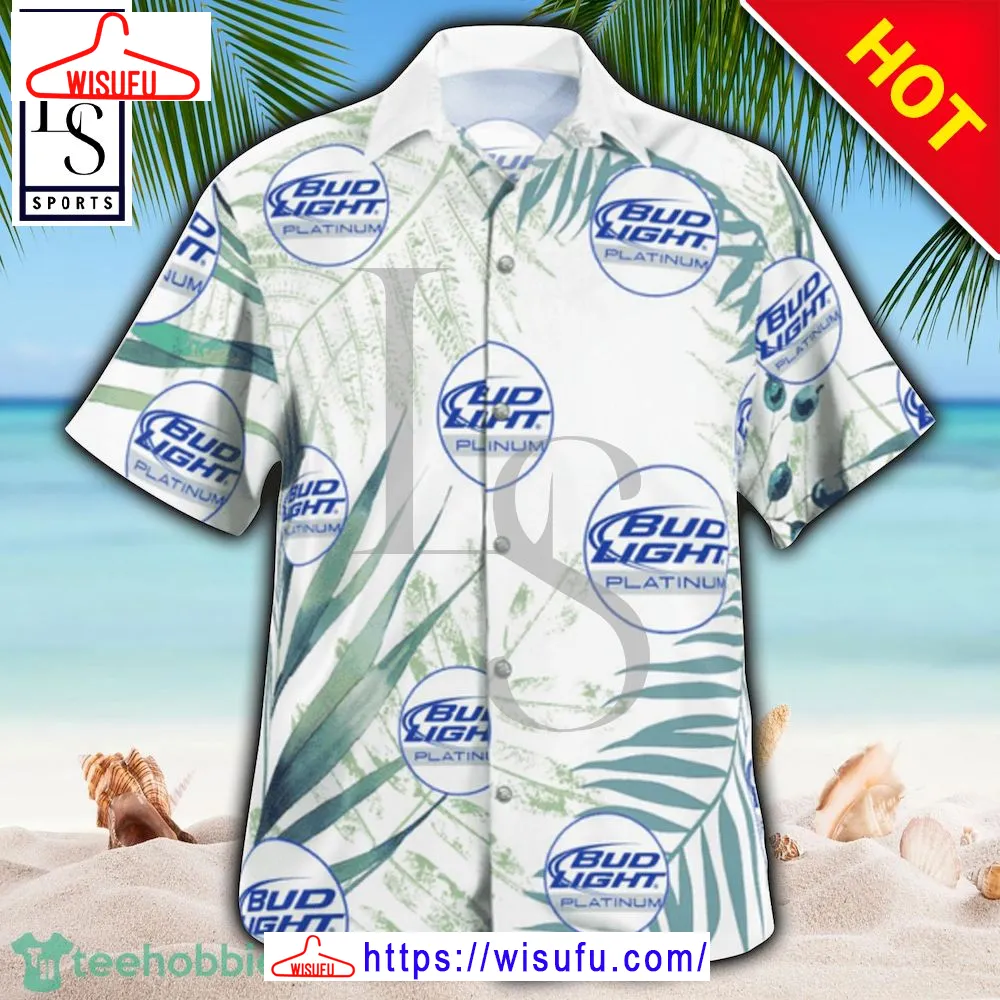 Bud Light Platinum Beer Hawaiian Shirt, New Fashion Gifts