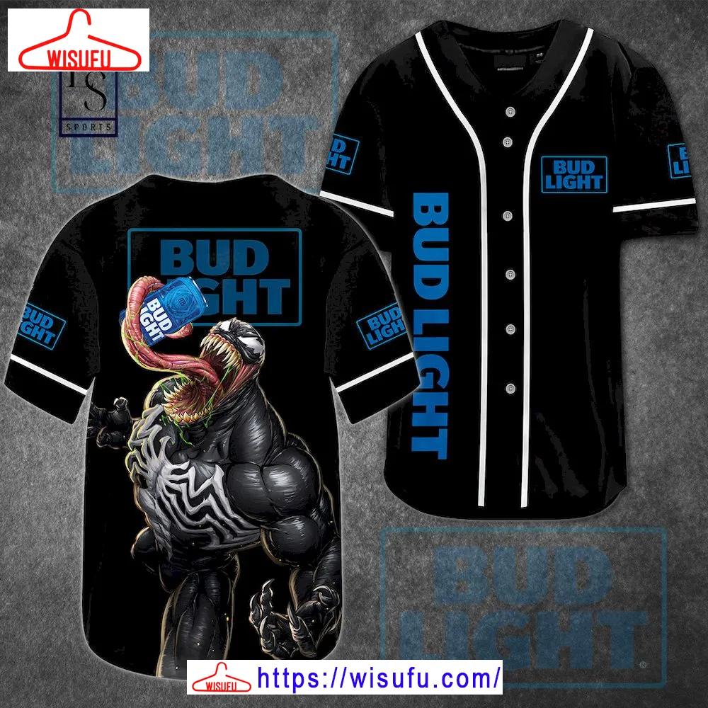 Bud Light Venom Horror Baseball Jersey, New Fashion Gifts