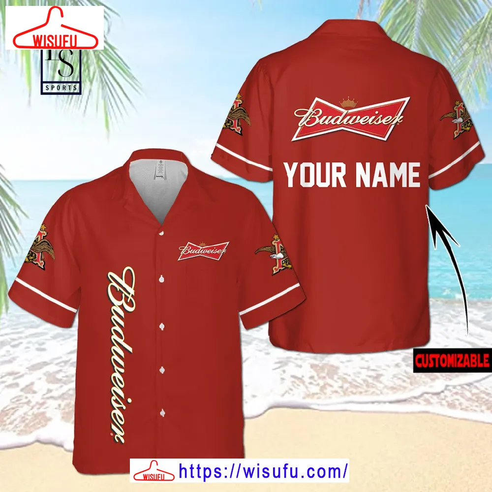 Budweiser Custom Name Hawaiian Shirt, New Fashion Gifts