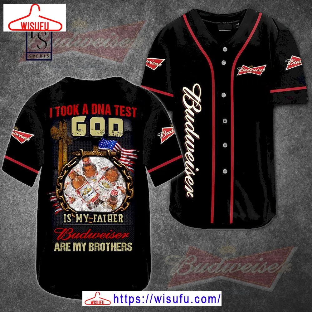 Budweiser God Dna Baseball Jersey, New Fashion Gifts