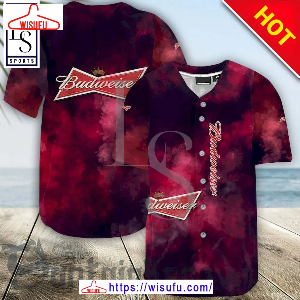 Budweiser Smoke Baseball Jersey, New Fashion Gifts