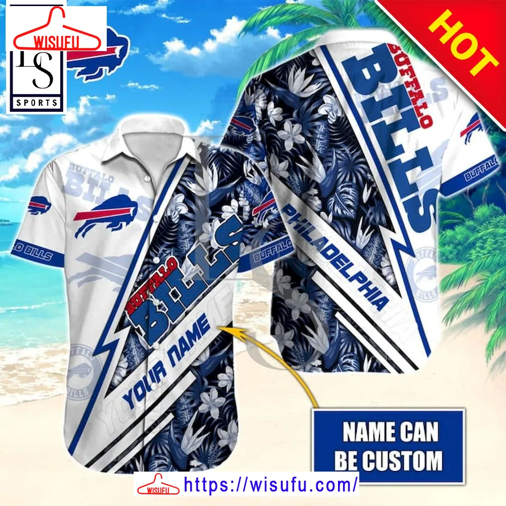 Buffalo Bills Aloha Custom Name Hawaiian Shirt, New Fashion Gifts