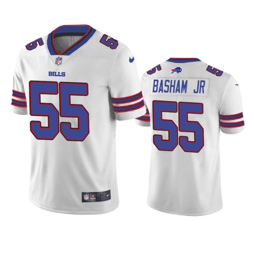 Buffalo Bills Carlos Basham Jr-- 55 White Vapor Jersey