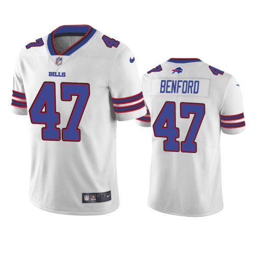 Buffalo Bills Christian Benford 47 White Vapor Jersey