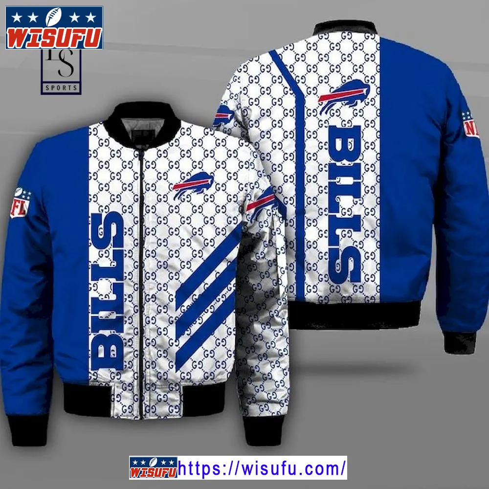 Buffalo Bills Gucc.i Design NF.L Bomber Jacket