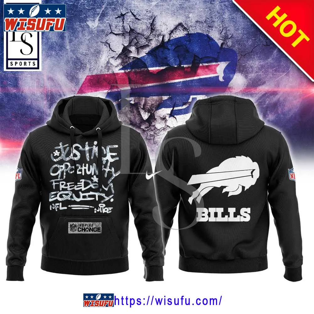 Buffalo Bills NF.L Justice Opportunity Equity Freedom Hoodie 3d