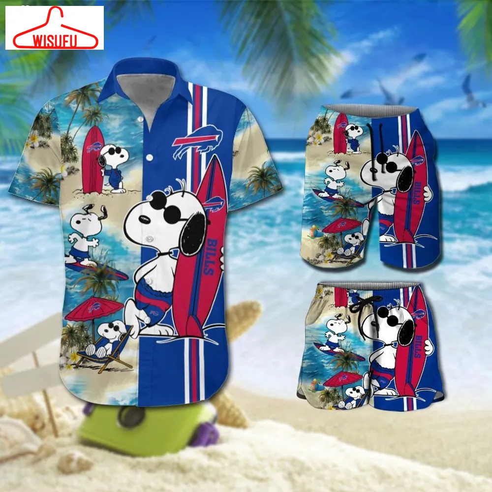 Buffalo Bills Snoopy Hawaiian Shirt Beach Short, New Fashion Gifts