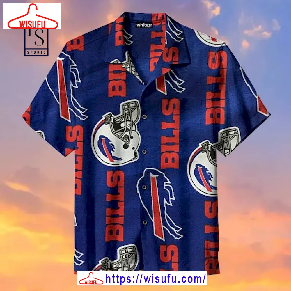 Buffalo Bills Symbol American Football Helmet Hawaiian Shirt, New Fashion Gifts