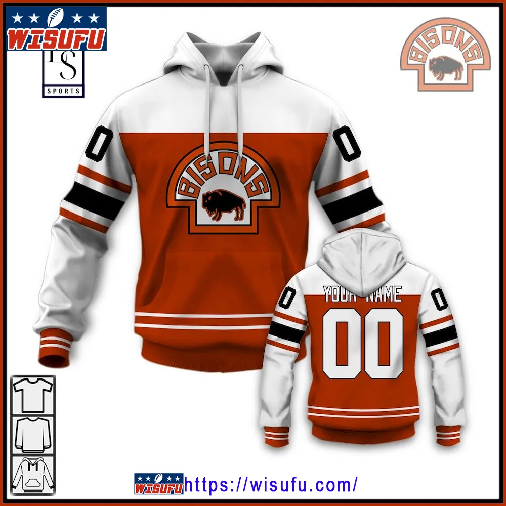 Buffalo Bisons Hockey Retro Personalized Hoodie 3d