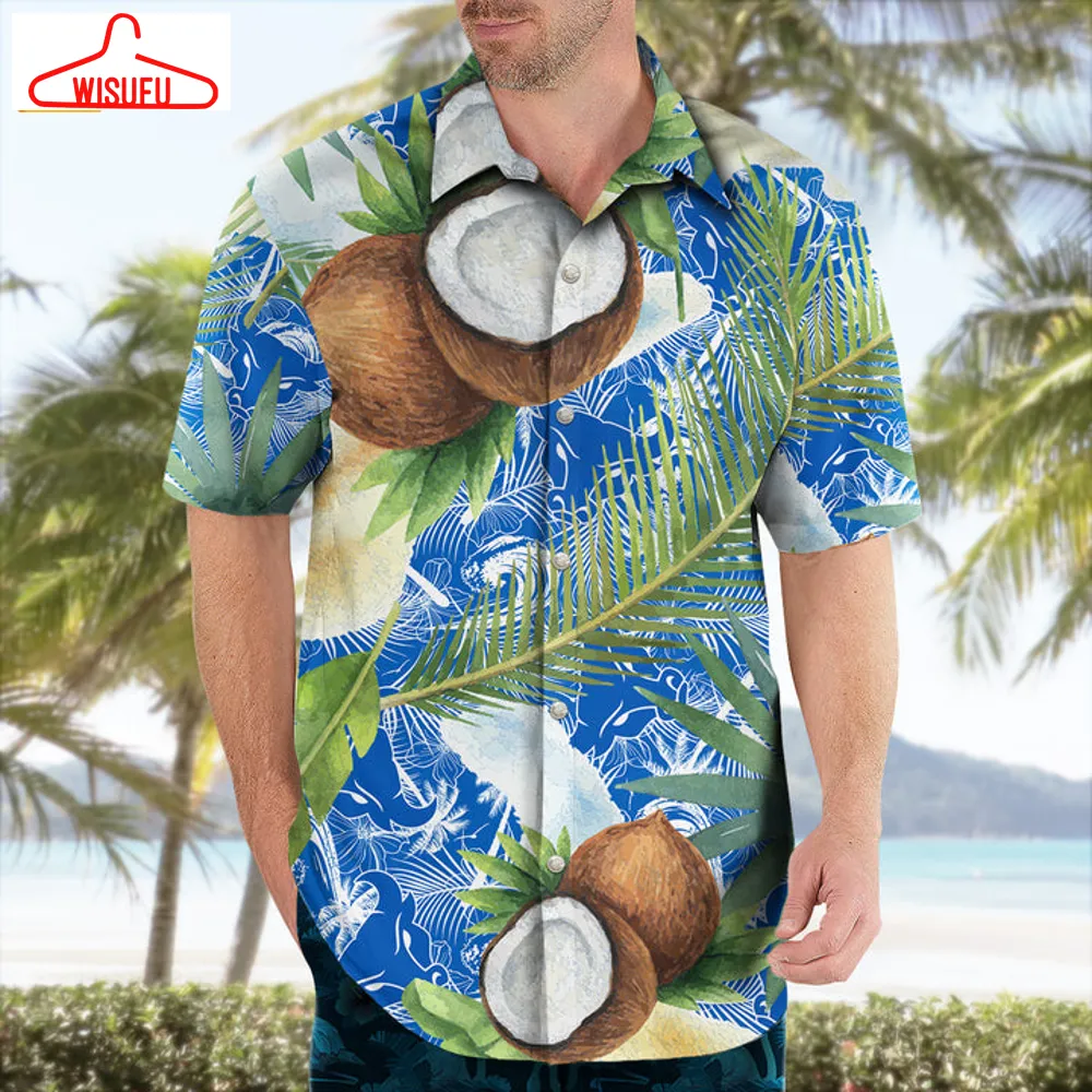 Buffalo Bulls Coconut Tropical Hawaiian Shirt, New Fashion Gifts