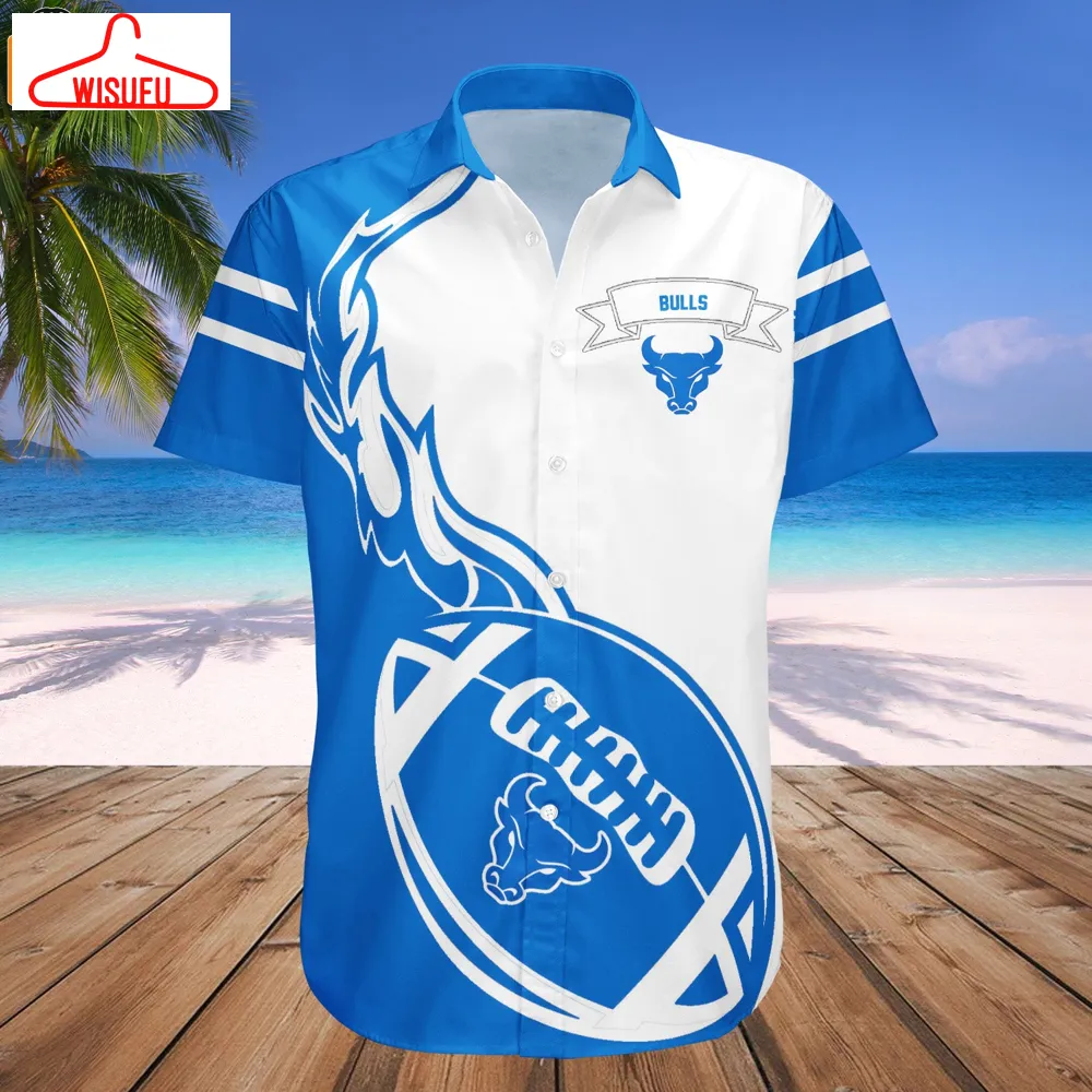 Buffalo Bulls Flame Ball Hawaiian Shirt, New Fashion Gifts