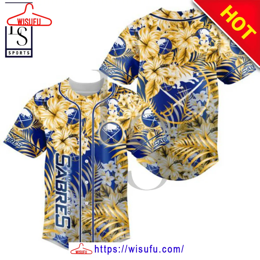 Buffalo Sabres Hawaiian Floral N-hl Baseball Jersey, New Fashion Gifts