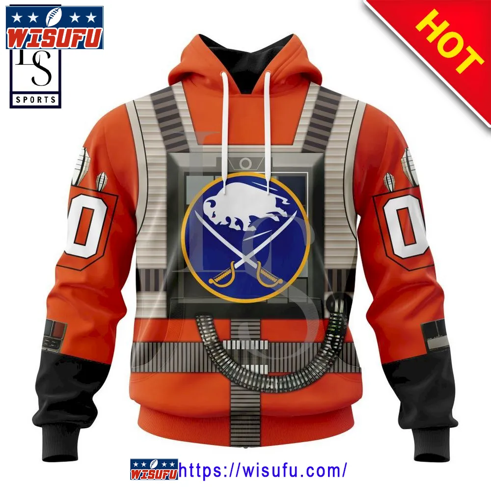 Buffalo Sabres Star Wars Rebel Pilot Personalized Hoodie