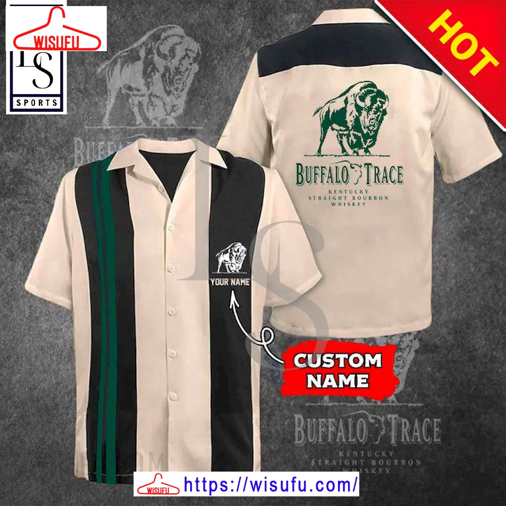 Buffalo Trace Custom Name Bowling Hawaiian Shirt, New Fashion Gifts