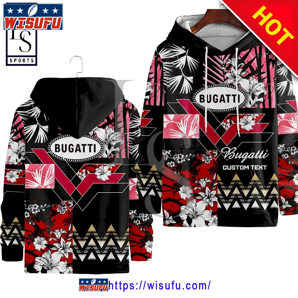 Bugatti Nature Custom Name Hoodie