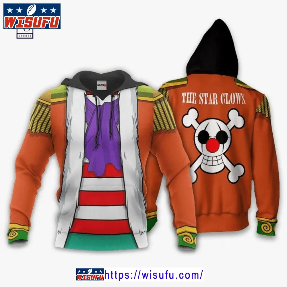 Buggy In One Piece Is The Star Clown 3d Hoodie