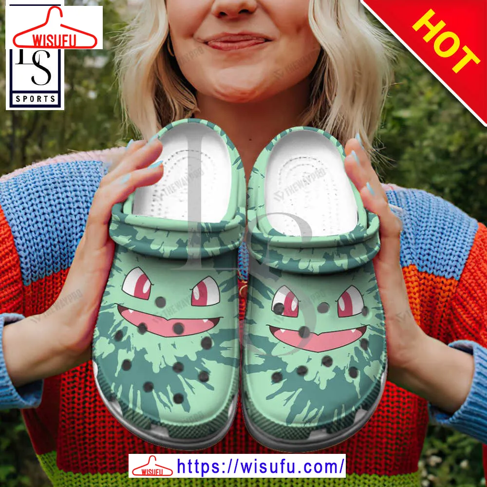 Bulbasaur Tie Dye Face Custom Classic Clogs