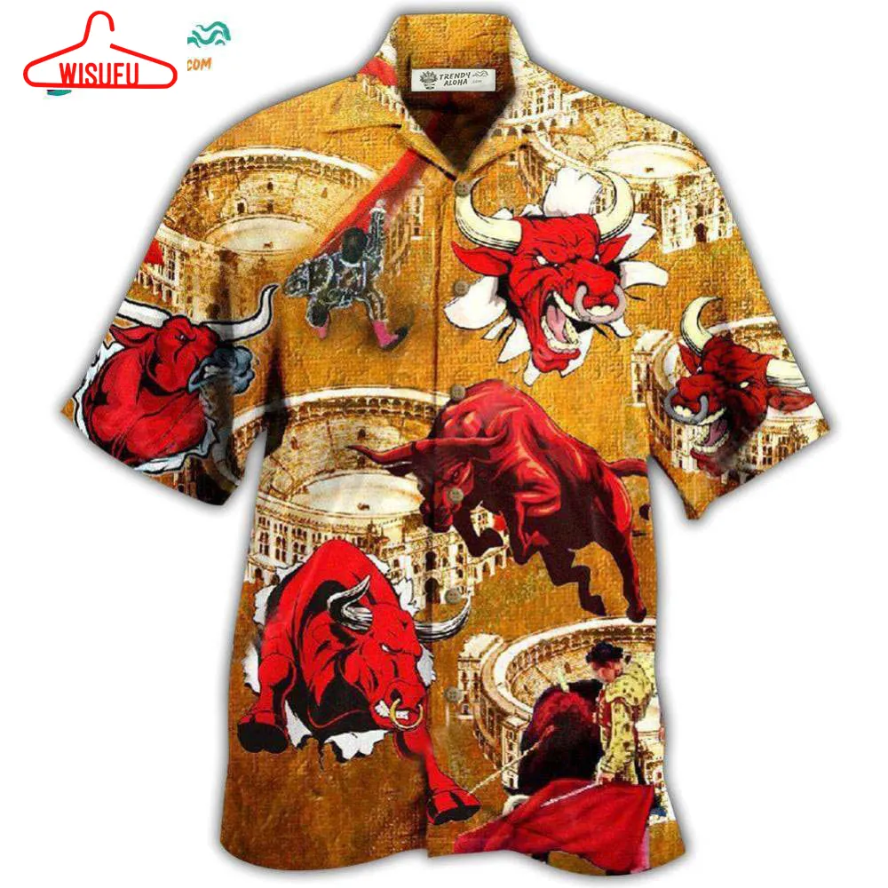 Bull Animals Do Not Win Bull Fight Hawaiian Shirt- Wisufu Aloha