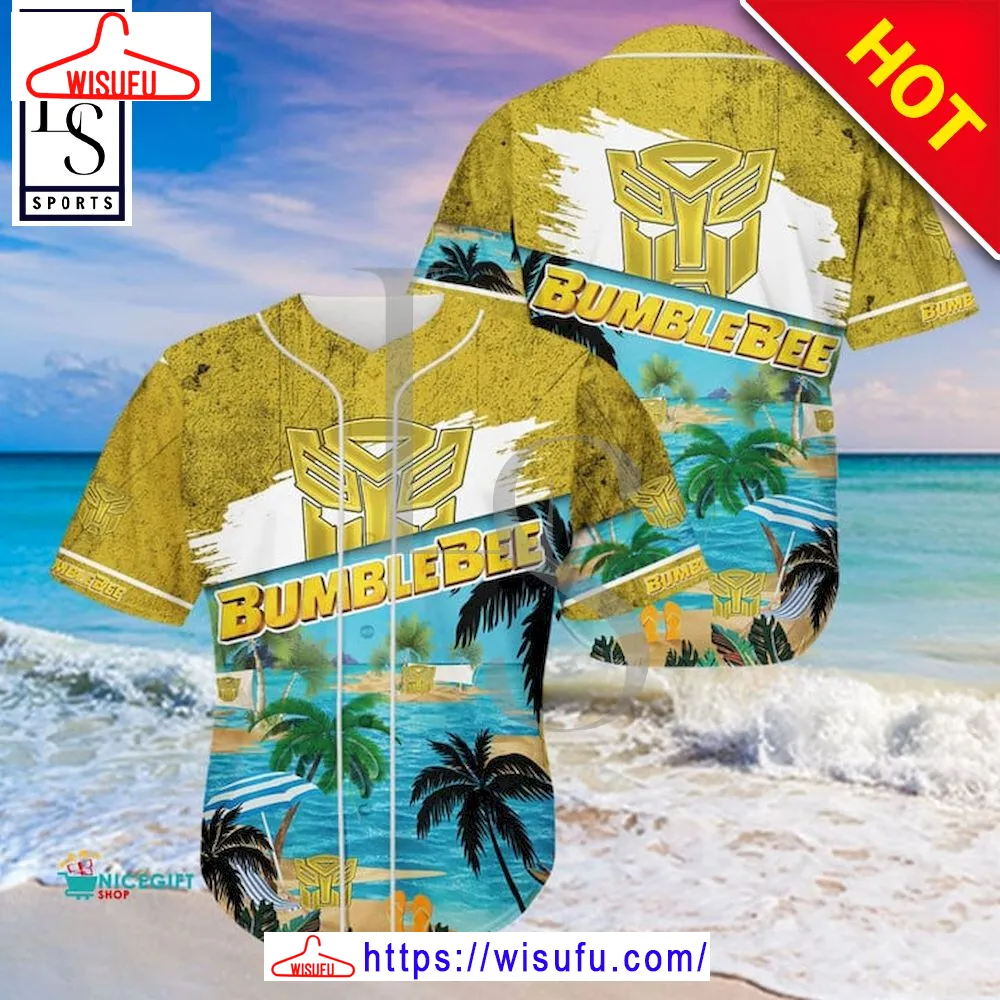 Bumblebee Aloha Island Baseball Jersey, New Fashion Gifts