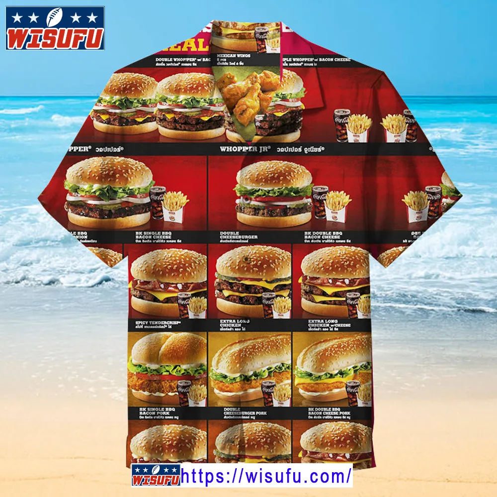 Burger King -unis-ex Hawaiian Shirt