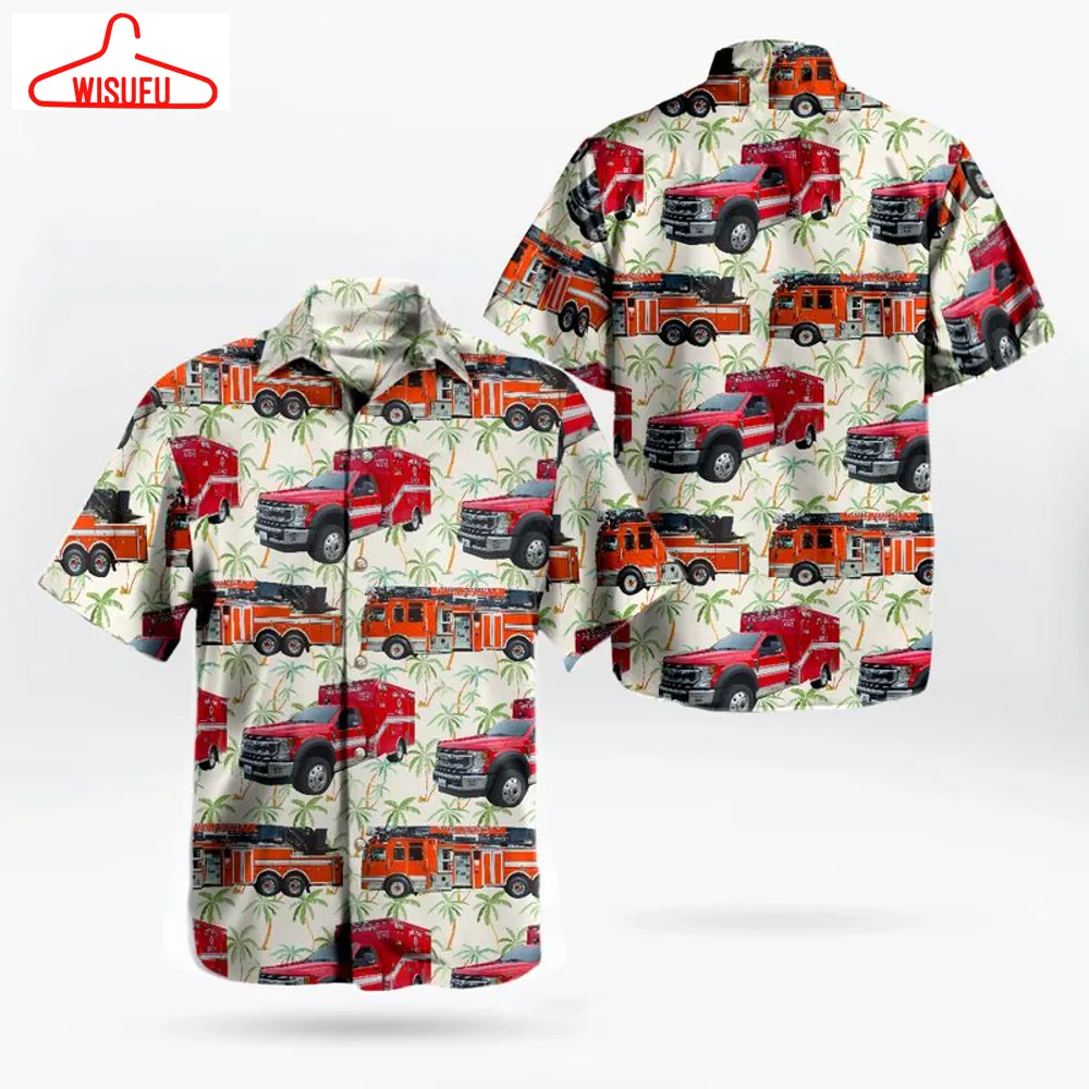 Burien Washington King County Fire District Hawaiian Shirt, New Fashion Gifts