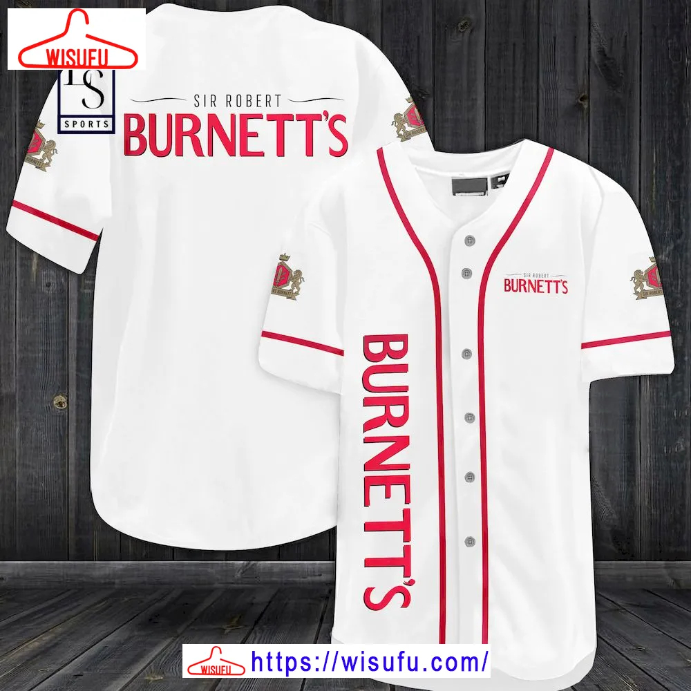 Burnett Gin Baseball Jersey, New Fashion Gifts