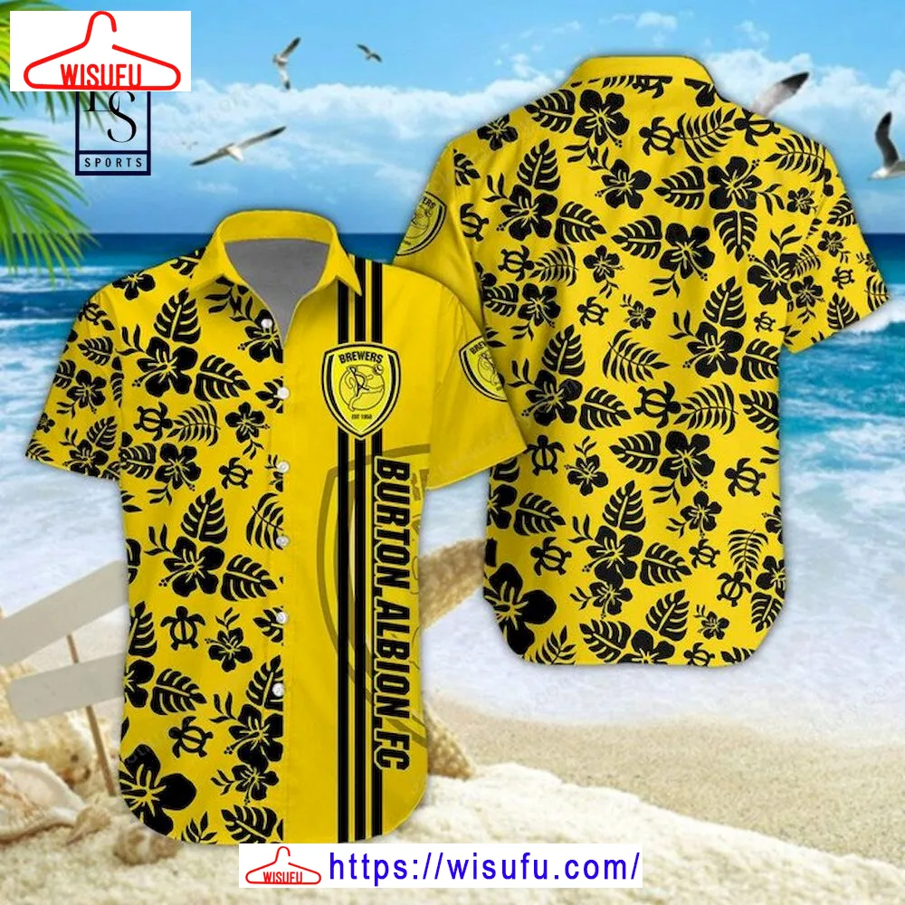 Burton Albion Fc 3d Hawaiian Shirt, New Fashion Gifts