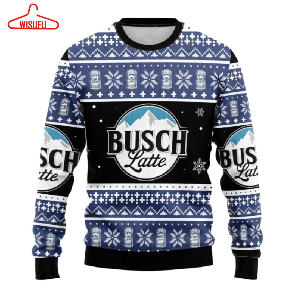 Busch Latte Beer 2 Ugly Sweater Gifts, Busch Latte Beer Gift Fan Ugly Sweater