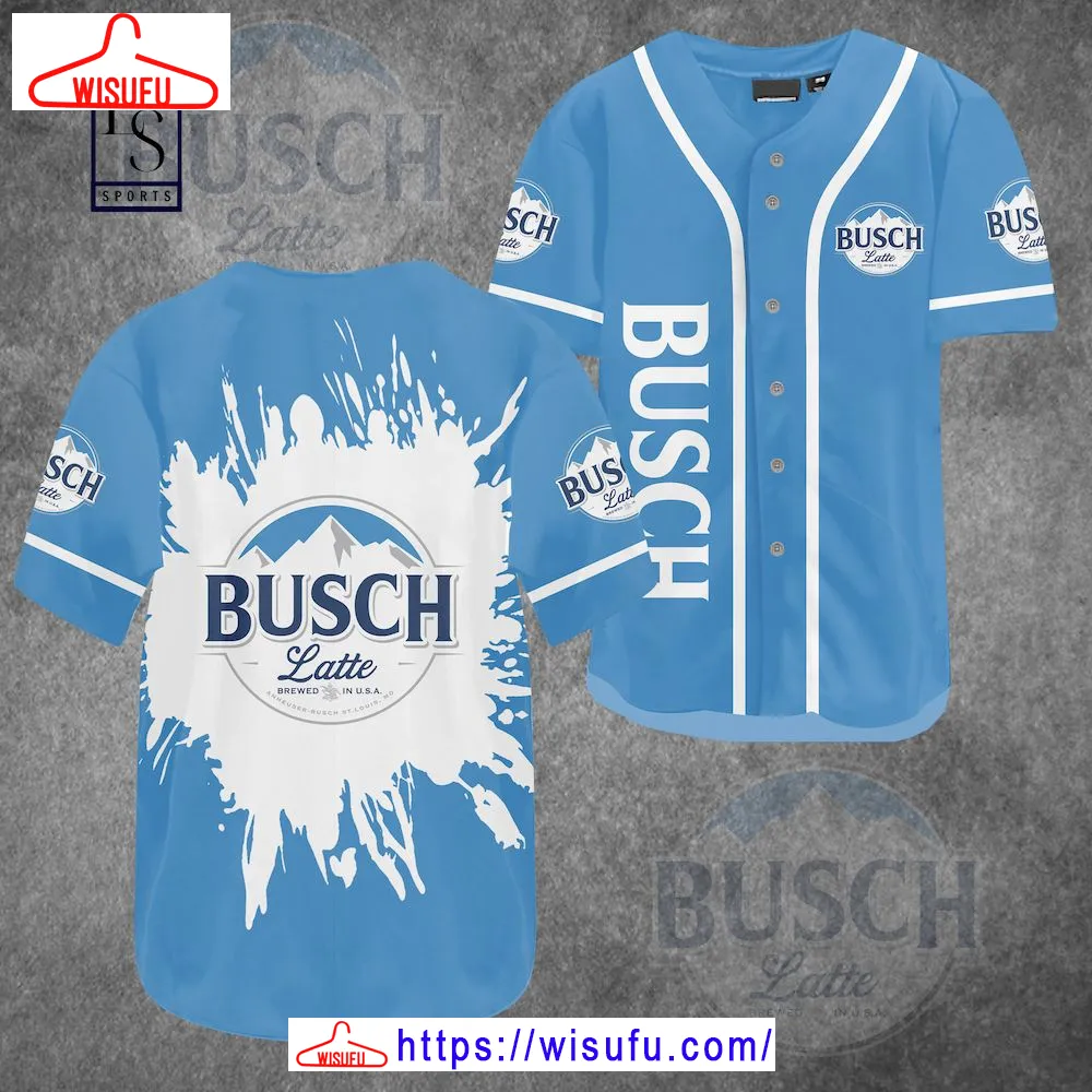 Busch Latte Beer Baseball Jersey, New Fashion Gifts