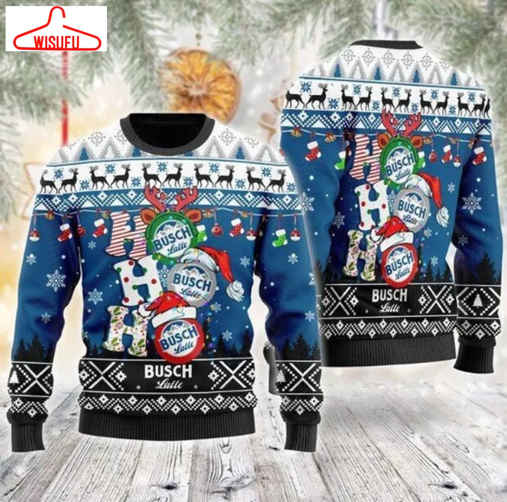 Busch Latte Ho Ho Ho Ugly Christmas Sweater, Busch Latte Xmas Sweater, Christmas Gift Sweatshirt, Gift Man Womenkid