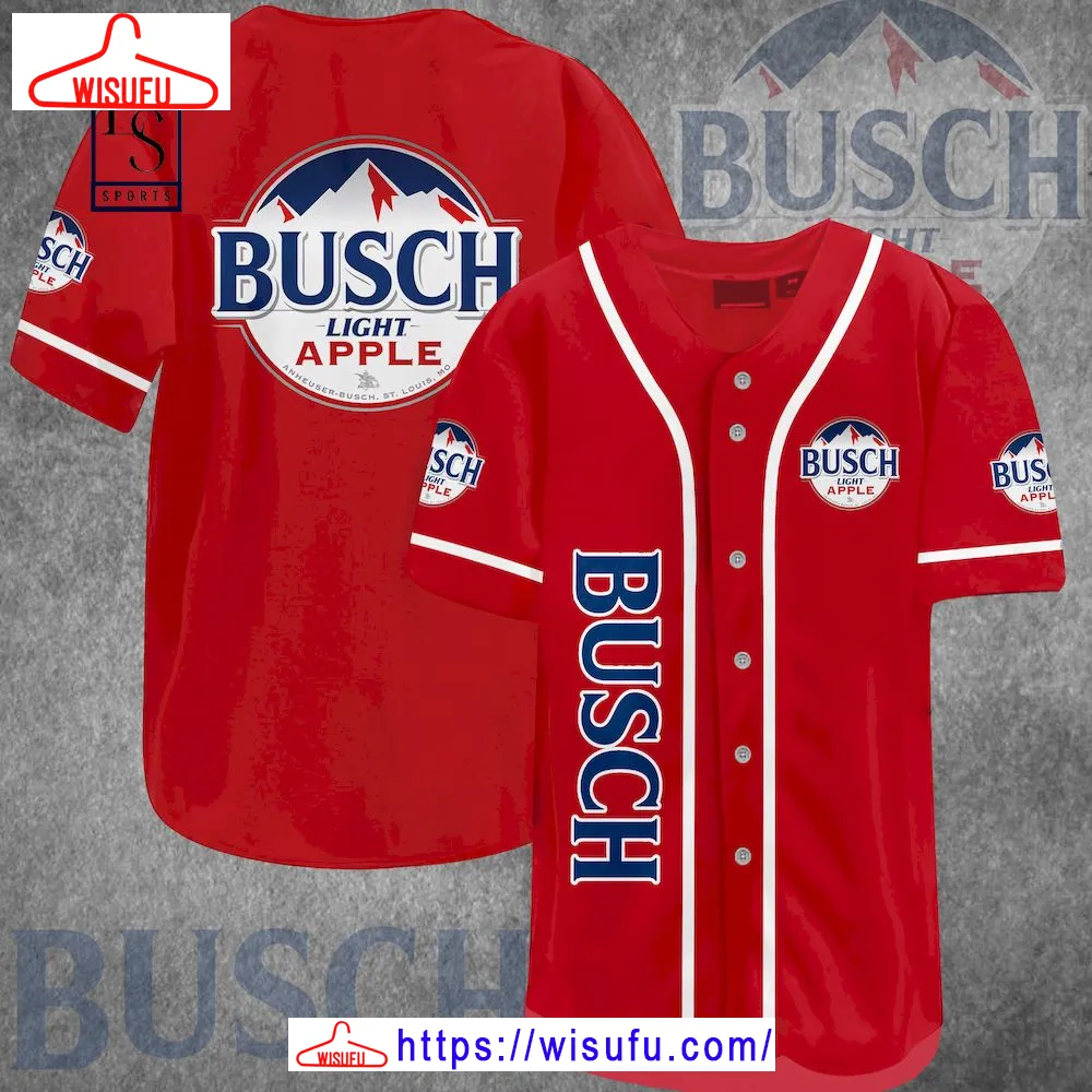 Busch Light Apple Baseball Jersey, New Fashion Gifts