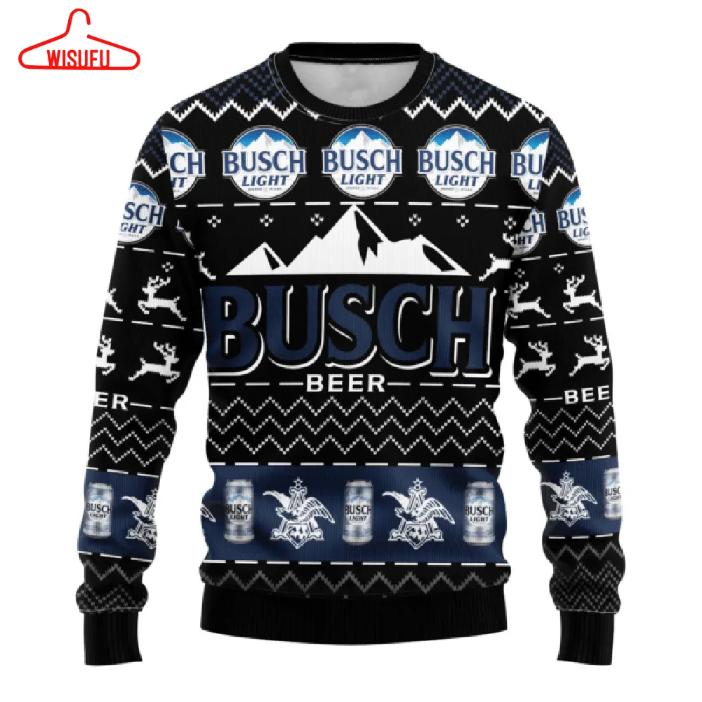 Busch Light Beer 11 Ugly Sweater Gifts, Busch Beer Gift Fan Ugly Sweater