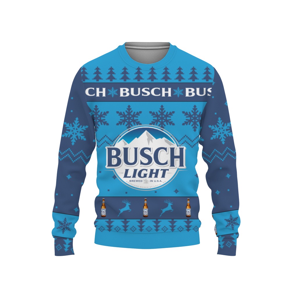 Busch Light Beers Merry Christmas Unisex Gift Fan-3D Sweatshirt