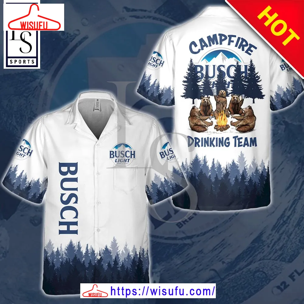 Busch Light Campfire Hawaiian Shirt, New Fashion Gifts