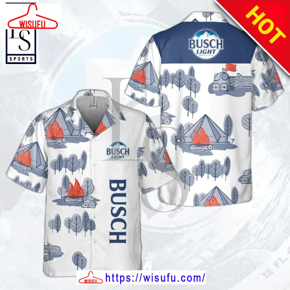 Busch Light Camping Hawaiian Shirt, New Fashion Gifts