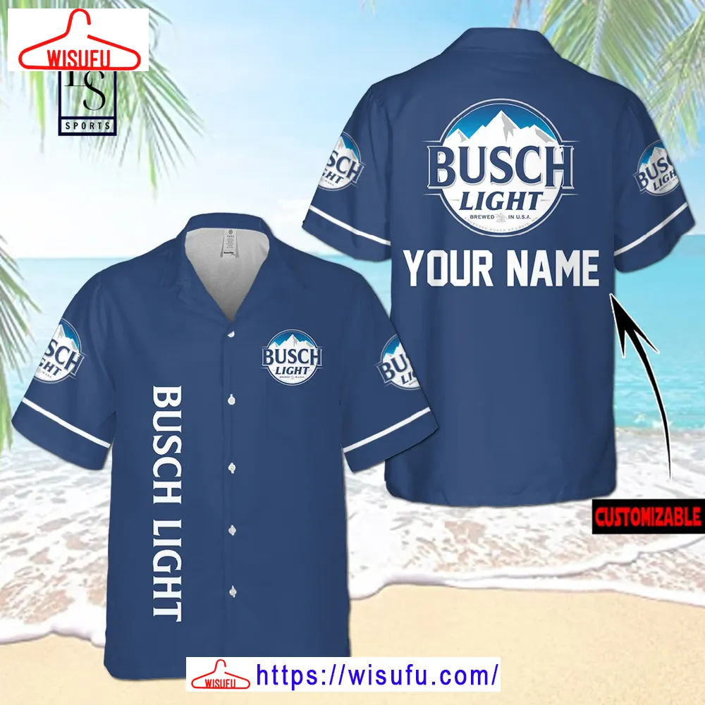 Busch Light Custom Name Hawaiian Shirt, New Fashion Gifts