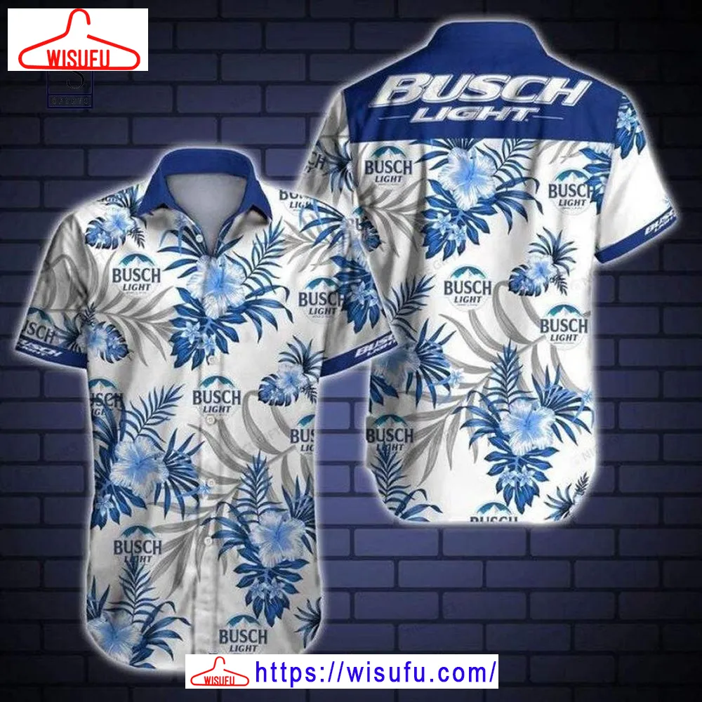 Busch Light Floral 3d Hawaiian Shirt, New Fashion Gifts