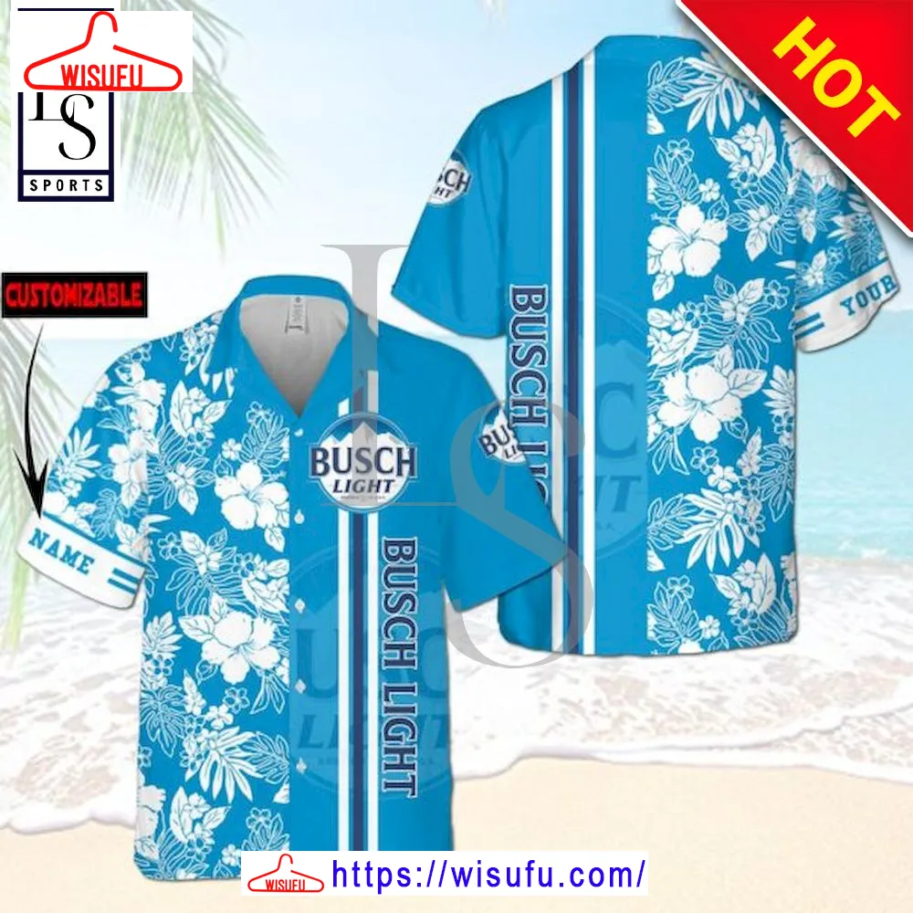 Busch Light Floral Custom Hawaiian Shirt, New Fashion Gifts