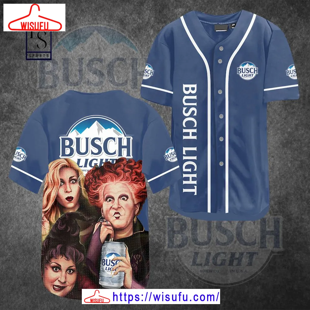 Busch Light Hocus Pocus Baseball Jersey, New Fashion Gifts