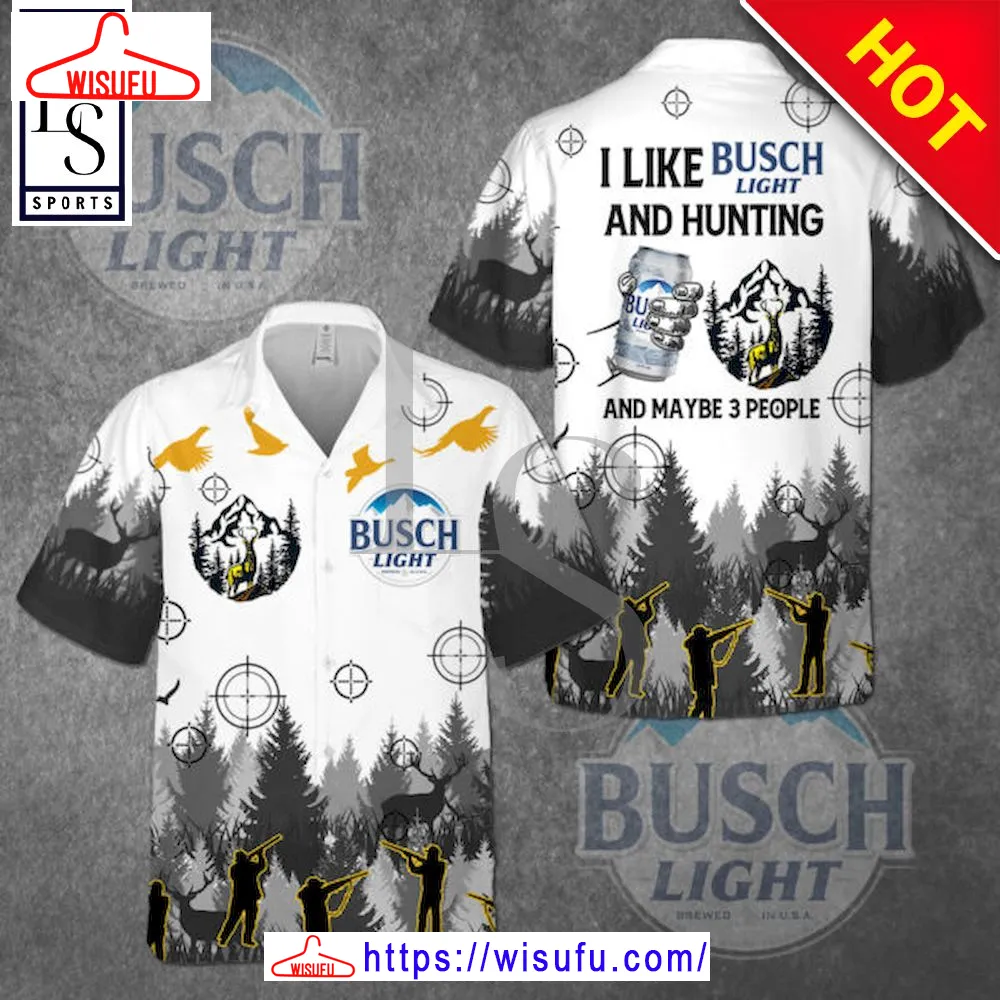 Busch Light Hunting Hawaiian Shirt, New Fashion Gifts