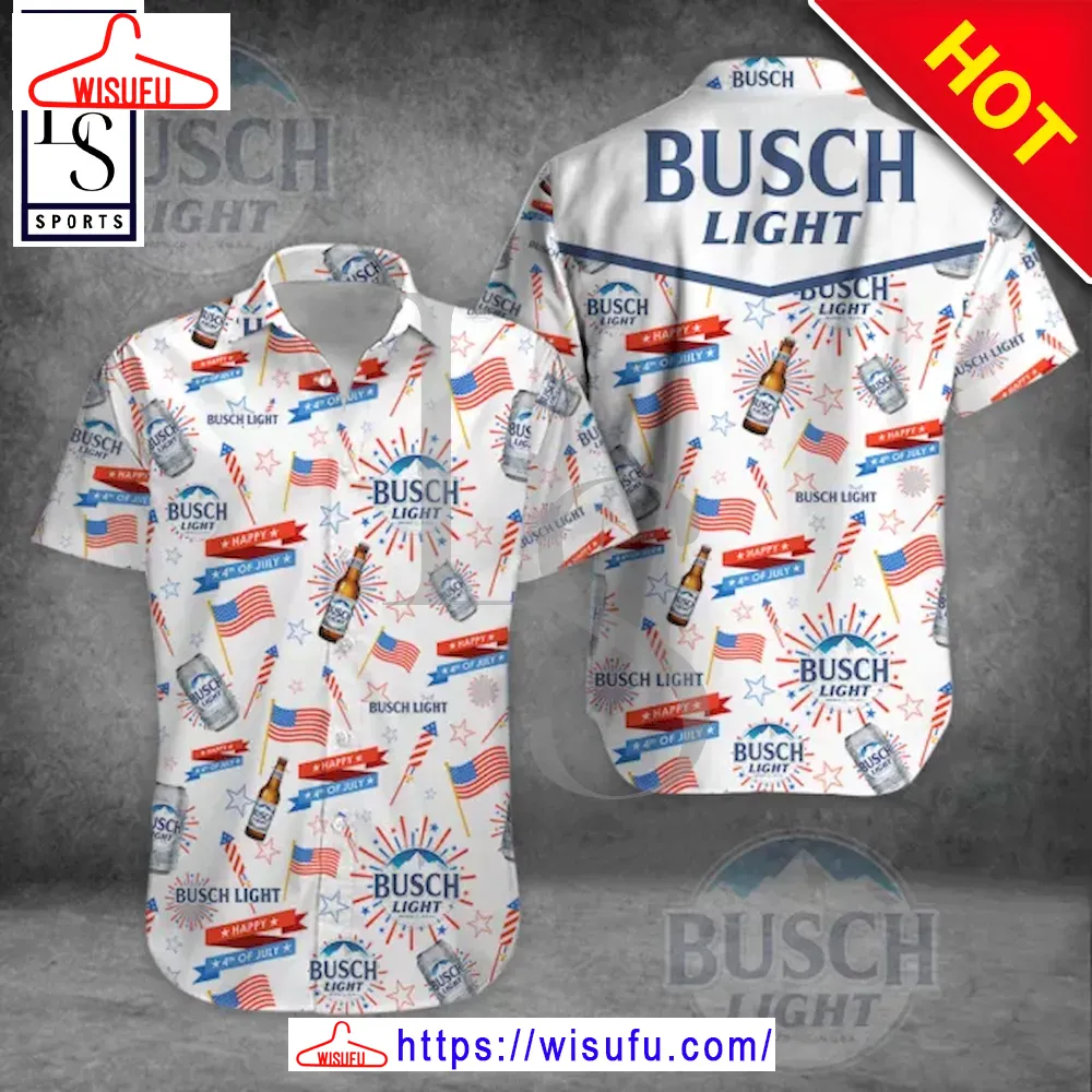 Busch Light Independence Day Hawaiian Shirt, New Fashion Gifts