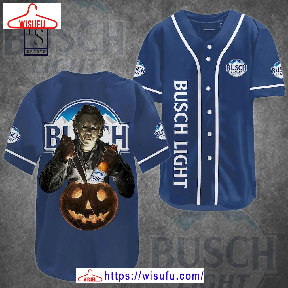 Busch Light Michael Myers Baseball Jersey, New Fashion Gifts