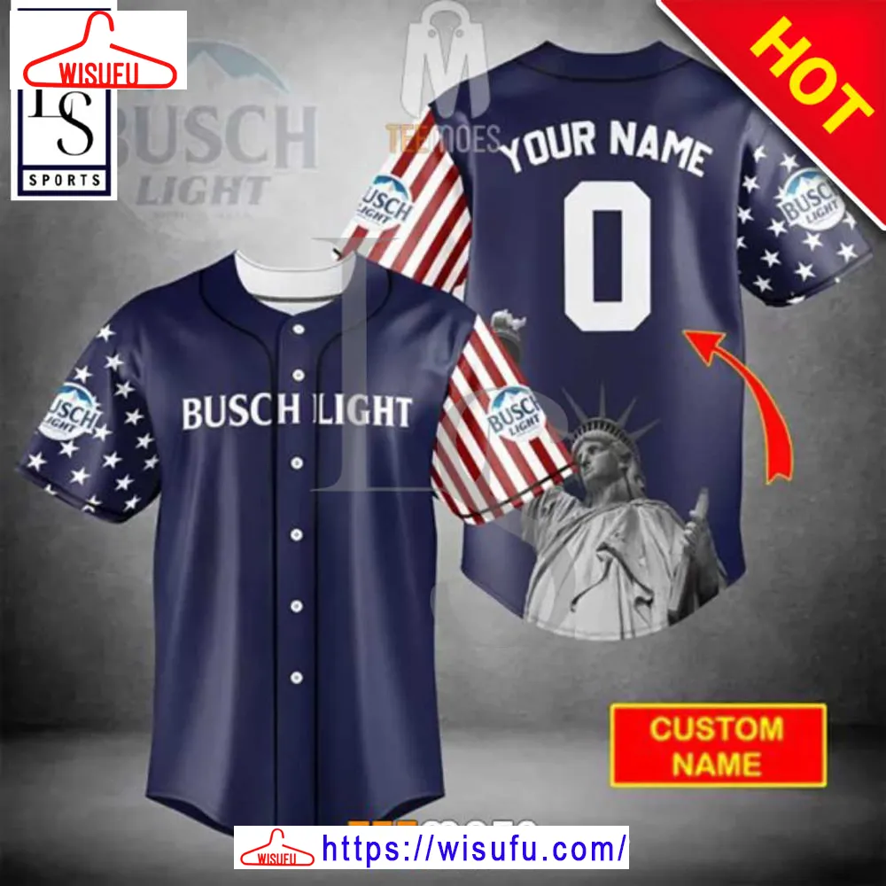 Busch Light Usa Customized Baseball Jersey, New Fashion Gifts