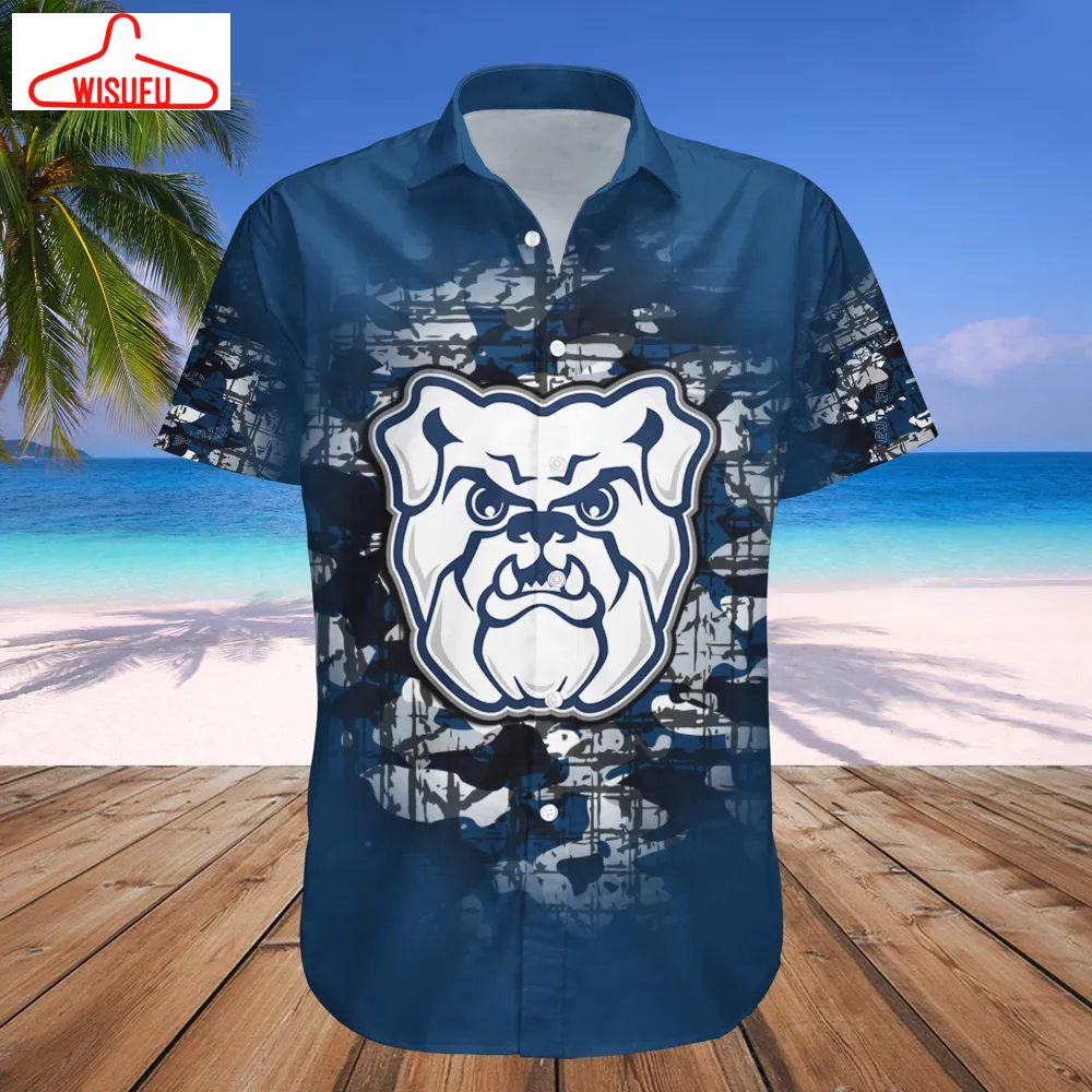 Butler Bulldogs Camouflage Vintage Hawaiian Shirt, New Fashion Gifts