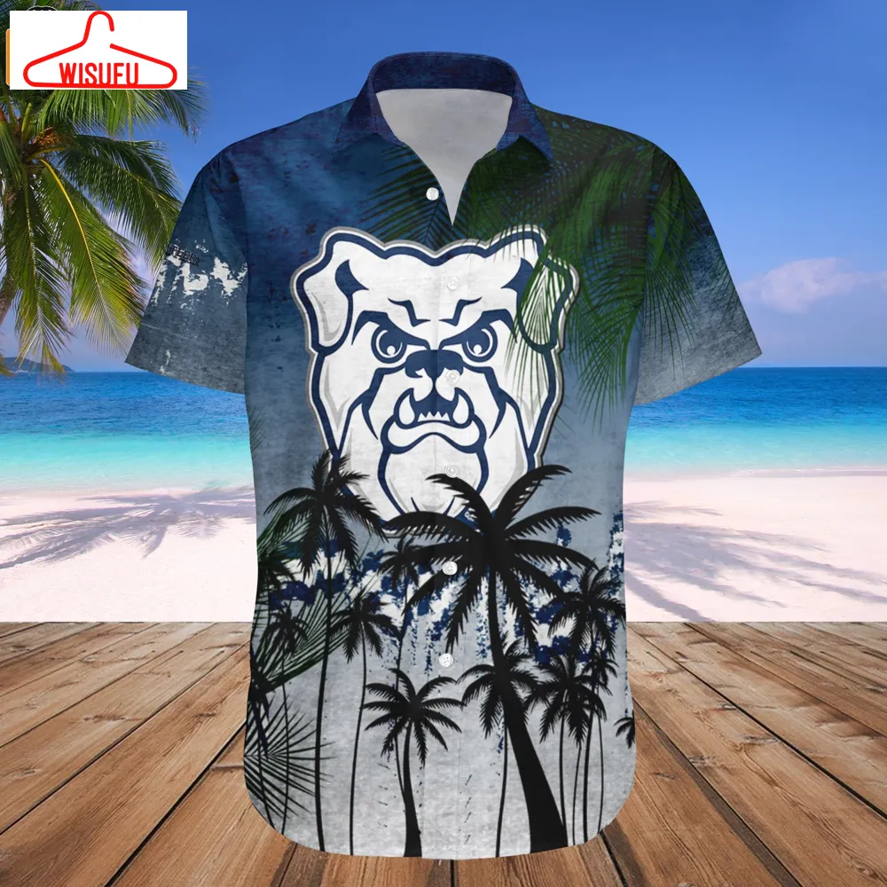 Butler Bulldogs Coconut Tree Tropical Grunge Hawaiian Shirt, New Fashion Gifts