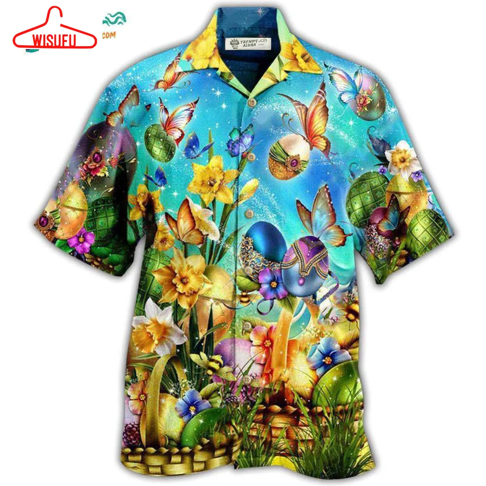 Butterfly Easter Have A Blessed Butterfly Hawaiian Shirt- Wisufu Aloha